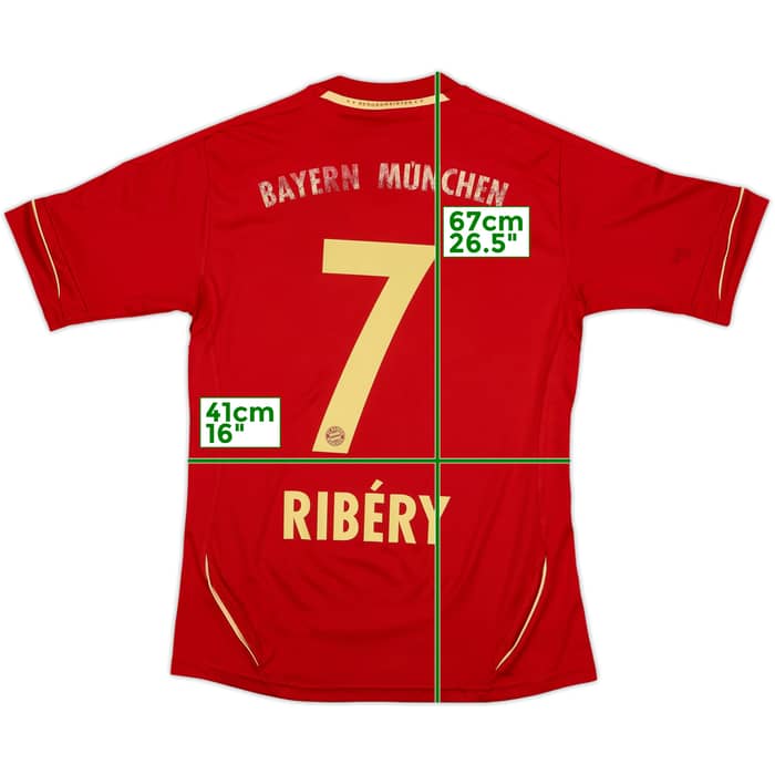 2011-13 Bayern Munich Home Shirt Ribery #7 - 6/10 - (Women's S)
