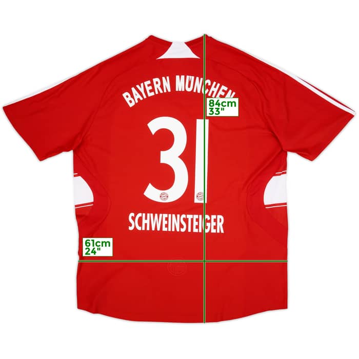 2007-08 Bayern Munich Home Shirt Schweinsteiger #31 - 6/10 - (XL)