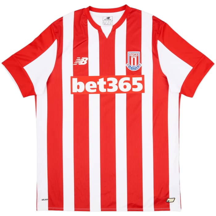 2015-16 Stoke City Home Shirt Crouch #25 - 8/10 - (L)