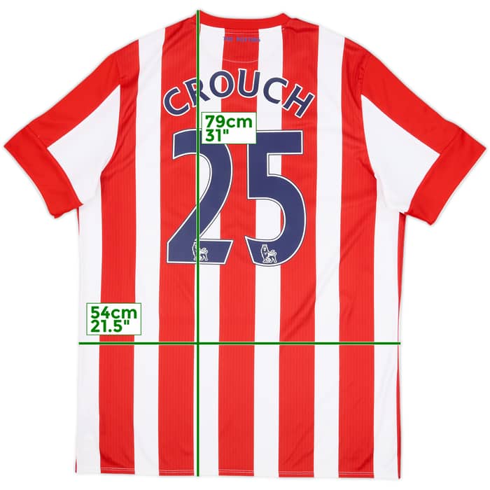 2015-16 Stoke City Home Shirt Crouch #25 - 8/10 - (L)