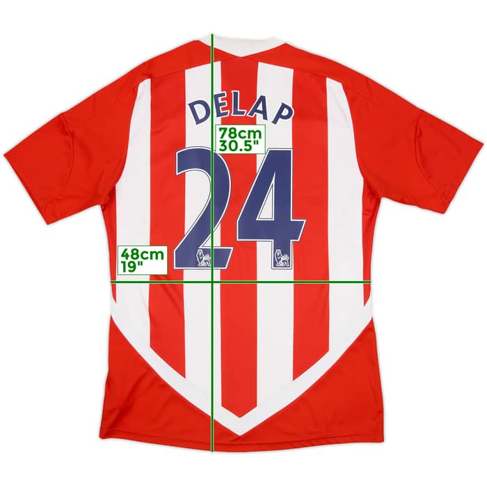2011-12 Stoke City Home Shirt Delap #24 - 7/10 - (M)