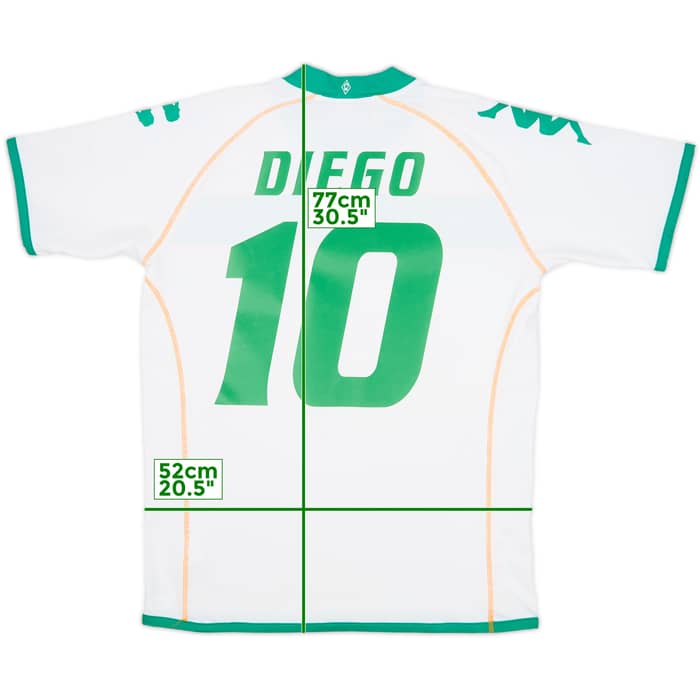 2008-09 Werder Bremen Home Shirt Diego #10 - 6/10 - (XL)