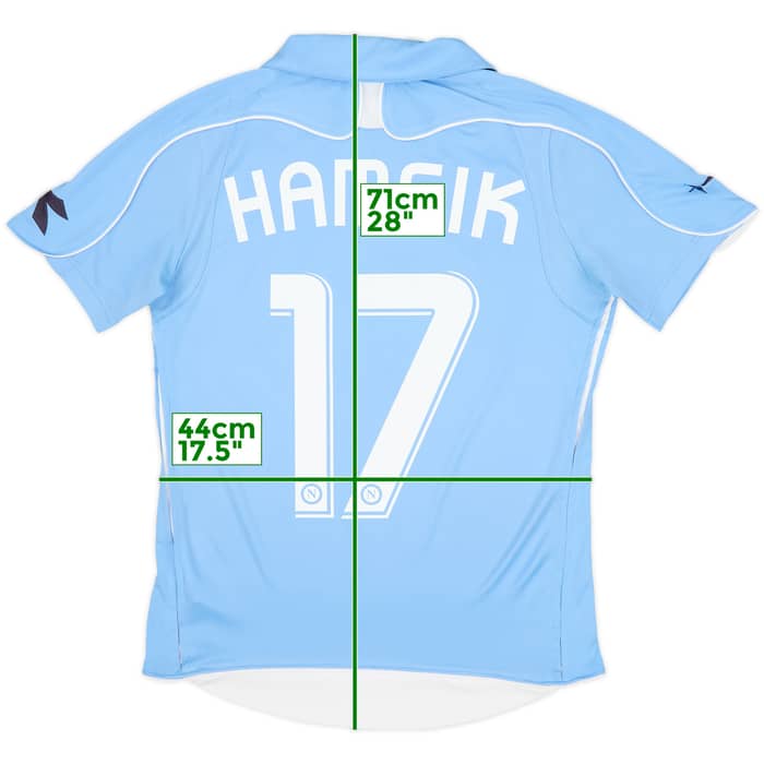 2008-09 Napoli Home Shirt Hamsik #17 - 6/10 - (XS)