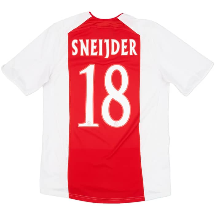 2005-06 Ajax Home Shirt Sneijder #18 - 6/10 - (S)