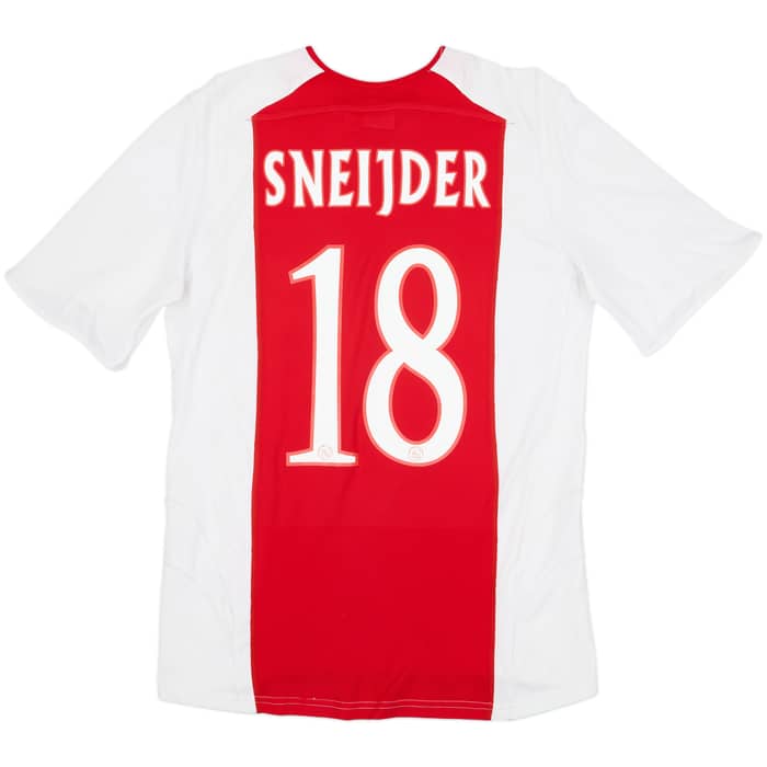 2005-06 Ajax Home Shirt Sneijder #18 - 6/10 - (S)
