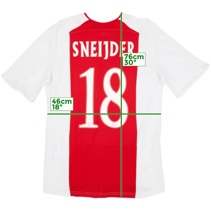 2005-06 Ajax Home Shirt Sneijder #18 - 6/10 - (S)