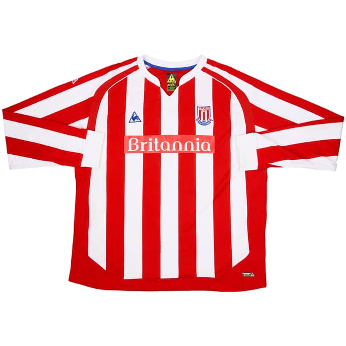 2009-10 Stoke City Home L/S Shirt Delap #24 - 9/10 - (XXL)