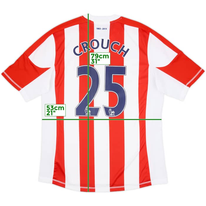 2012-13 Stoke '150 Years' Home Shirt Crouch #25 - 9/10 - (L)