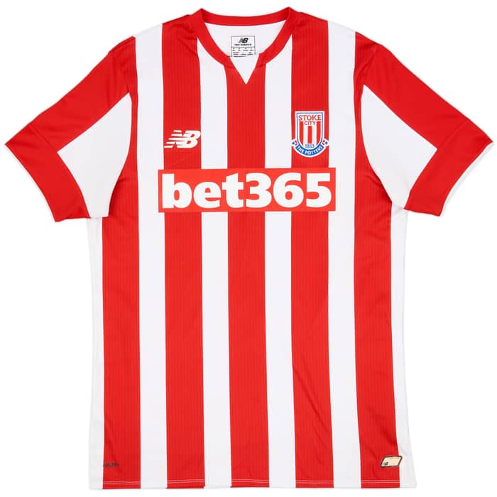 2015-16 Stoke City Home Shirt Crouch #25 - 8/10 - (M)