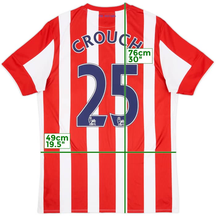 2015-16 Stoke City Home Shirt Crouch #25 - 8/10 - (M)
