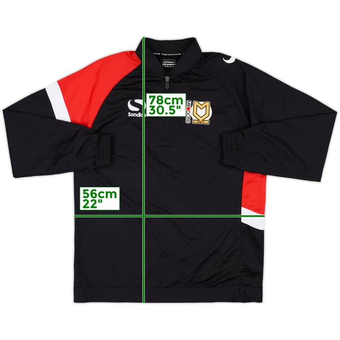2013-15 MK Dons Sondico 1/4 Zip Track Jacket - 7/10 - (M)