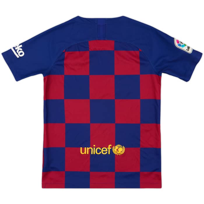 2019-20 Barcelona Home Shirt - 8/10 - (L.Boys)