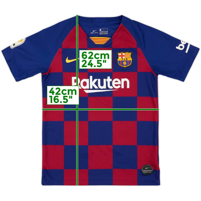 2019-20 Barcelona Home Shirt - 8/10 - (L.Boys)
