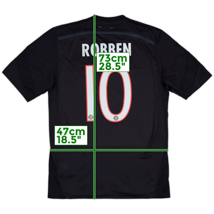 2014-15 Bayern Munich Third Shirt Robben #10 - 6/10 - (M)