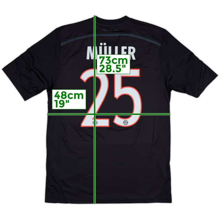2014-15 Bayern Munich Third Shirt Muller #25 - 8/10 - (M)