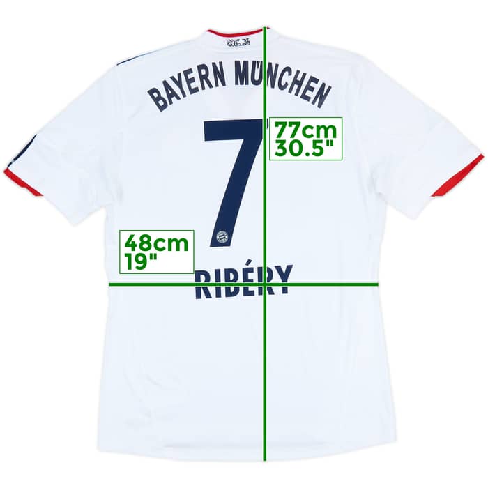 2010-11 Bayern Munich Away Shirt Ribery #7 - 7/10 - (M)