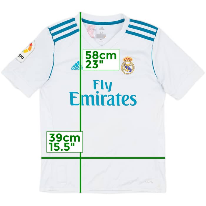 2017-18 Real Madrid Home Shirt - 7/10 - (M.Boys)