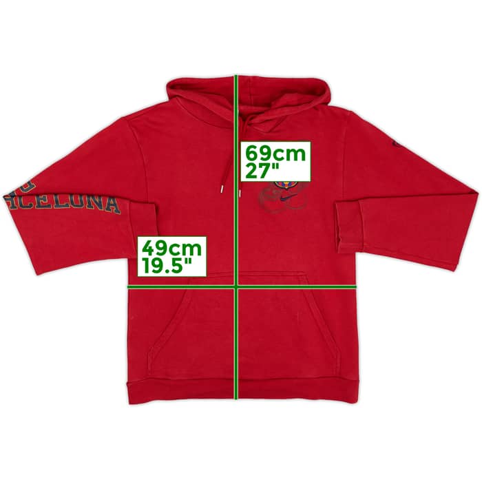 2008-09 Barcelona Nike Hooded Top - 9/10 - (S)