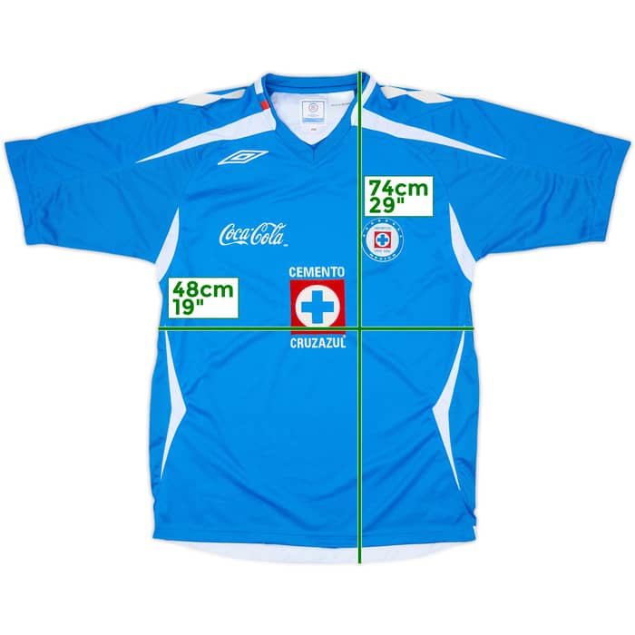 2008-09 Cruz Azul Home Shirt - 9/10 - (M)