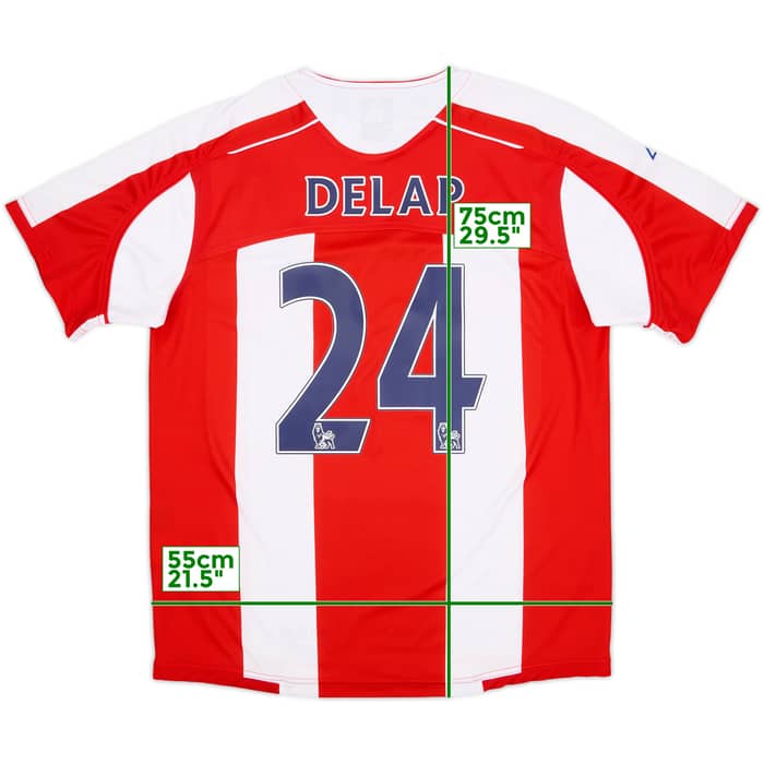 2008-09 Stoke City Home Shirt Delap #24 - 6/10 - (L)