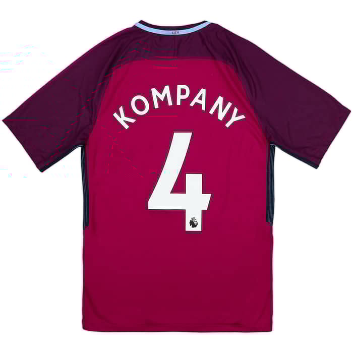 2017-18 Manchester City Away Shirt Kompany #4 - 9/10 - (S)