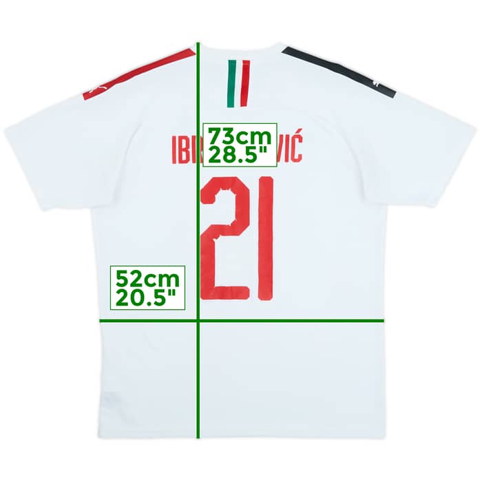 2019-20 AC Milan Away Shirt Ibrahimovic #21 - 4/10 - (L)