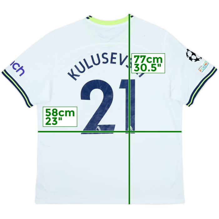 2022-23 Tottenham Home Shirt Kulusevski #21 - 9/10 - (XL)