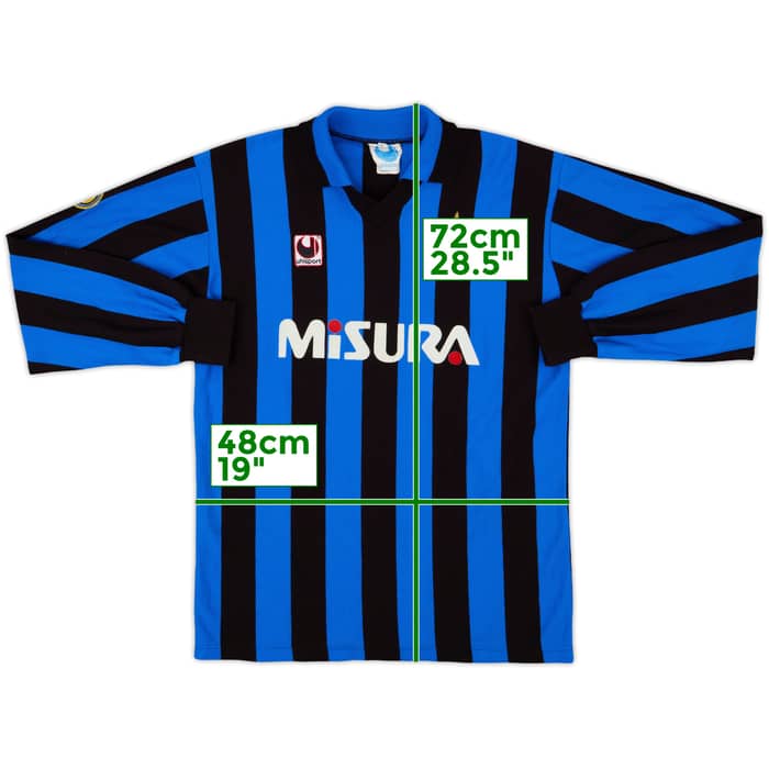 1990-91 Inter Milan Home L/S Shirt - 8/10 - (M)
