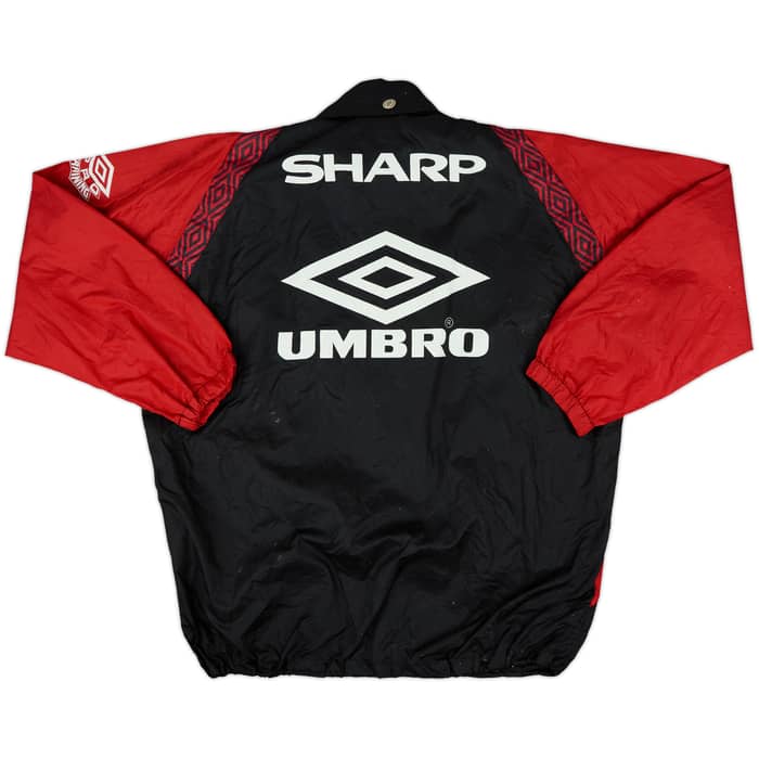 1996-98 Manchester United Umbro Hooded Rain Jacket - 4/10 - (XL)