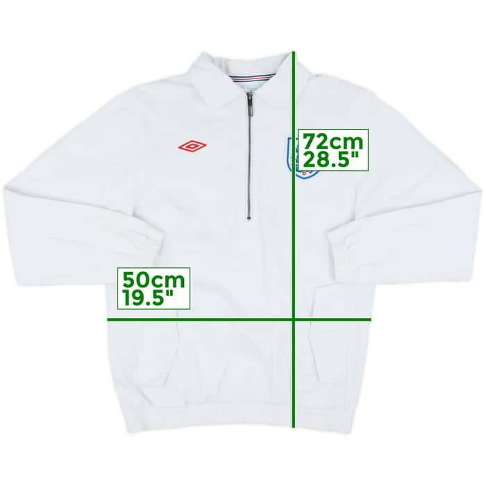 2010-11 England Umbro 1/2 Zip Drill Top - 9/10 - (S)