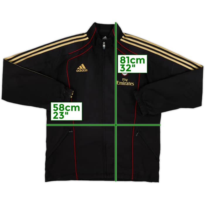2010-11 AC Milan adidas Track Jacket - 8/10 - (M)