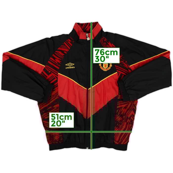 1992-93 Manchester United Umbro Track Jacket - 8/10 - (S)