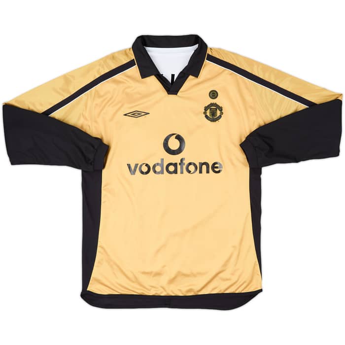 2001-02 Manchester United Centenary Away/Third L/S Shirt Beckham #7 - 6/10 - (L)
