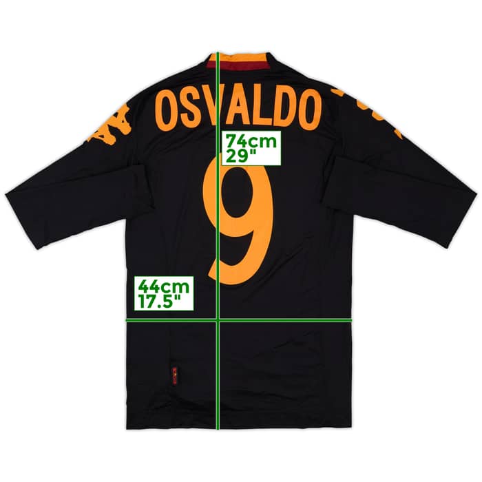 2012-13 Roma Third L/S Shirt Osvaldo #9 (S)