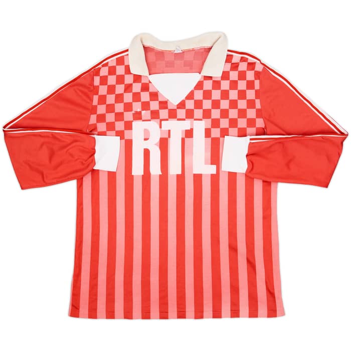 1980s Coupe de France Home L/S Shirt #8 - 4/10 - (XL)