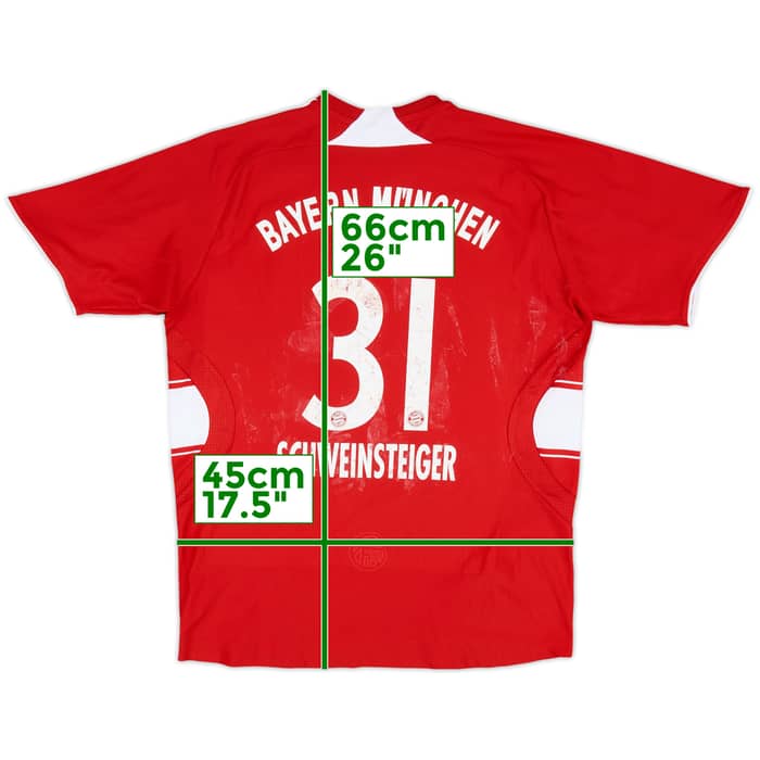 2007-08 Bayern Munich Home Shirt Schweinsteiger #31 - 5/10 - (M.Boys)