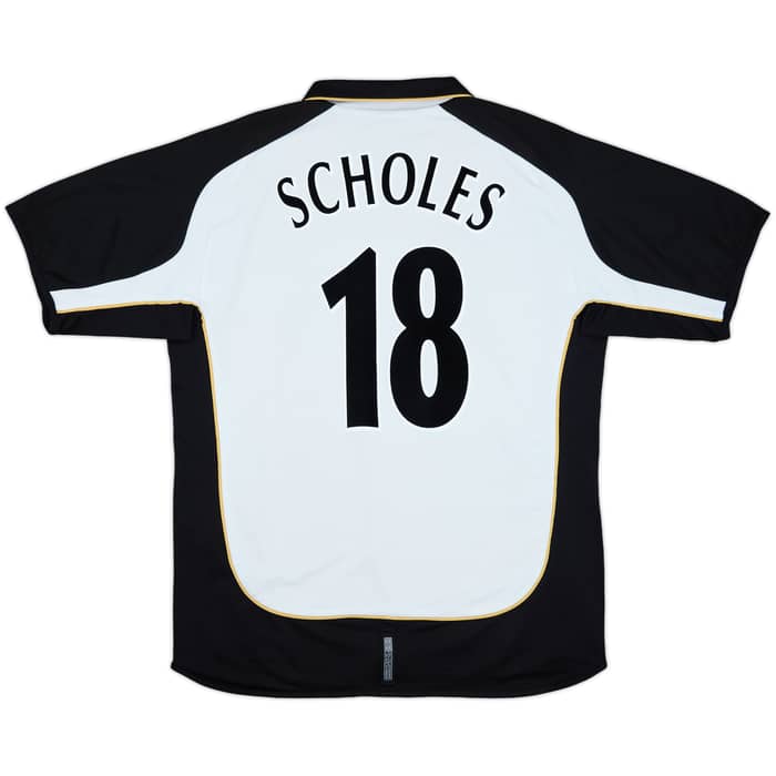 2001-02 Manchester United Centenary Away/Third Shirt Scholes #18 - 6/10 - (XL)