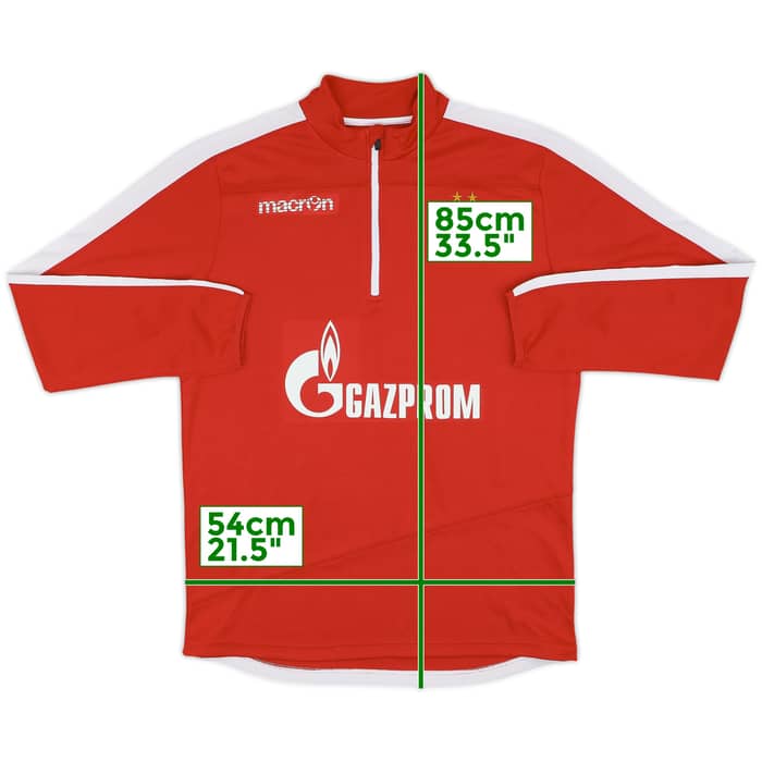 2017-18 Red Star Belgrade Macron 1/4 Zip Training Top - 9/10 - (XL)