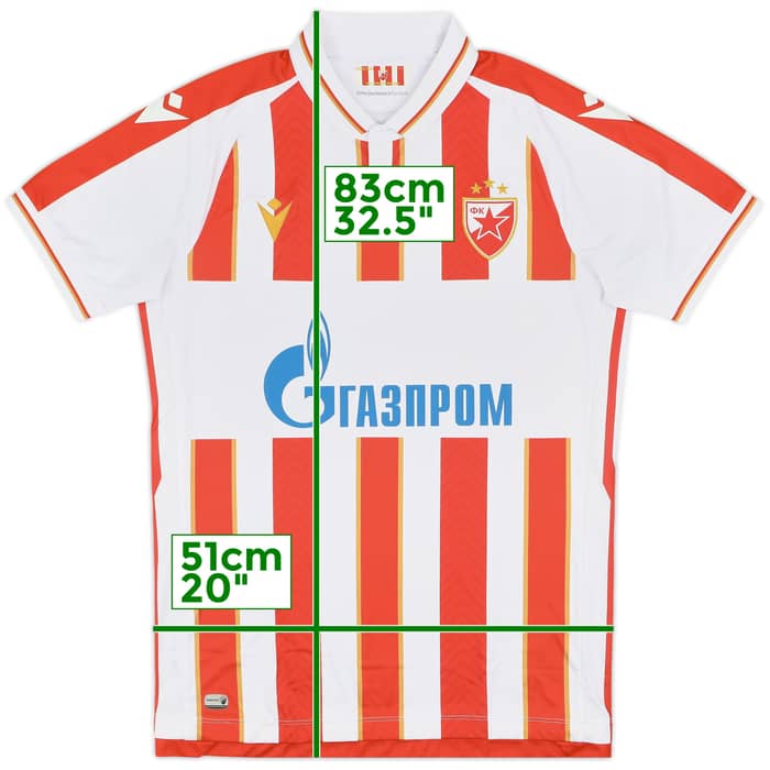 2022-23 Red Star Belgrade Home Shirt - 10/10 - (L)