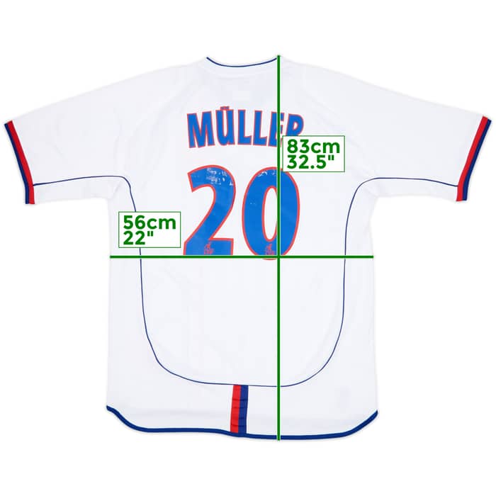 2002-04 Lyon Home Shirt Muller #20 - 6/10 - (L)