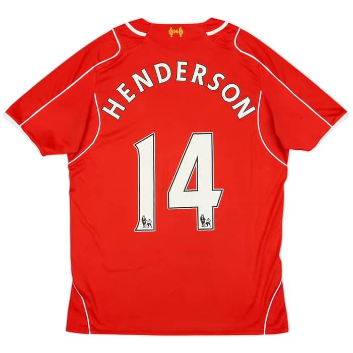 2014-15 Liverpool Home Shirt Henderson #14 - 7/10 - (M)