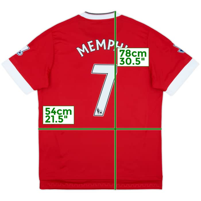 2015-16 Manchester United Home Shirt Memphis #7 - 10/10 - (L)