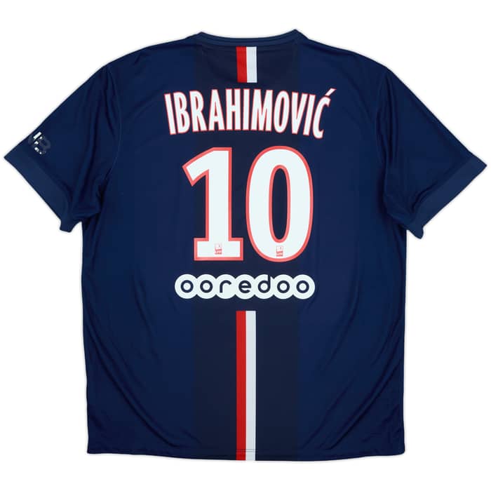 2014-15 Paris Saint-Germain Home Shirt Ibrahimovic #10 - 5/10 - (XL)