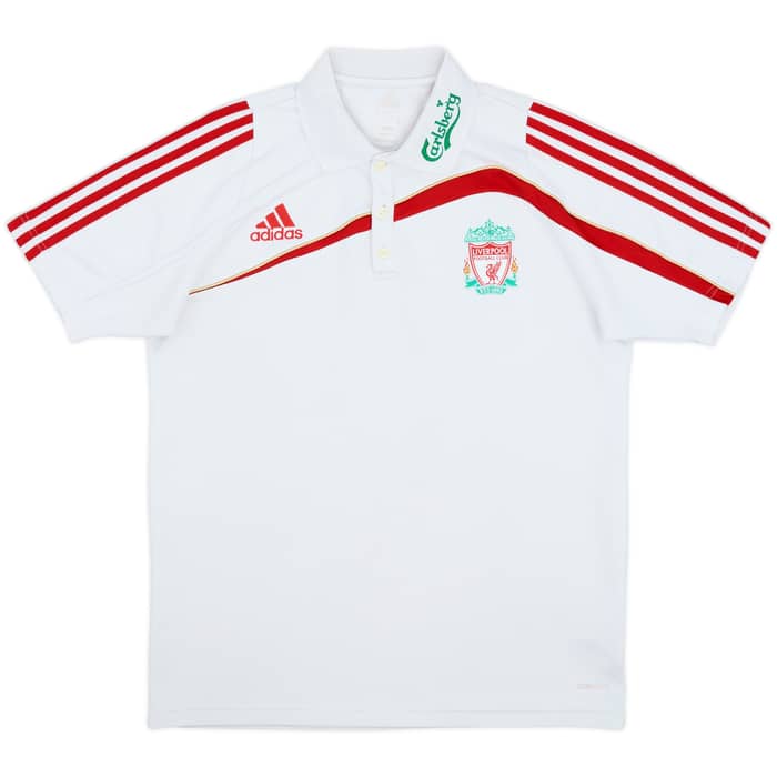 2009-10 Liverpool adidas Polo Shirt - 9/10 - (M)
