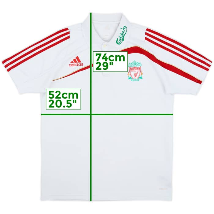 2009-10 Liverpool adidas Polo Shirt - 9/10 - (M)