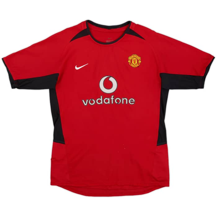 2002-04 Manchester United Home Shirt - 7/10 - (L.Boys)