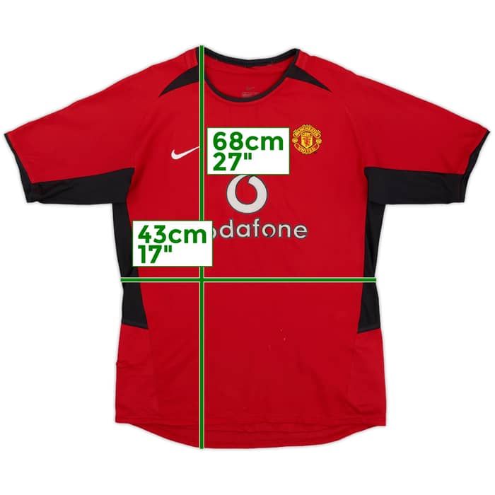 2002-04 Manchester United Home Shirt - 7/10 - (L.Boys)