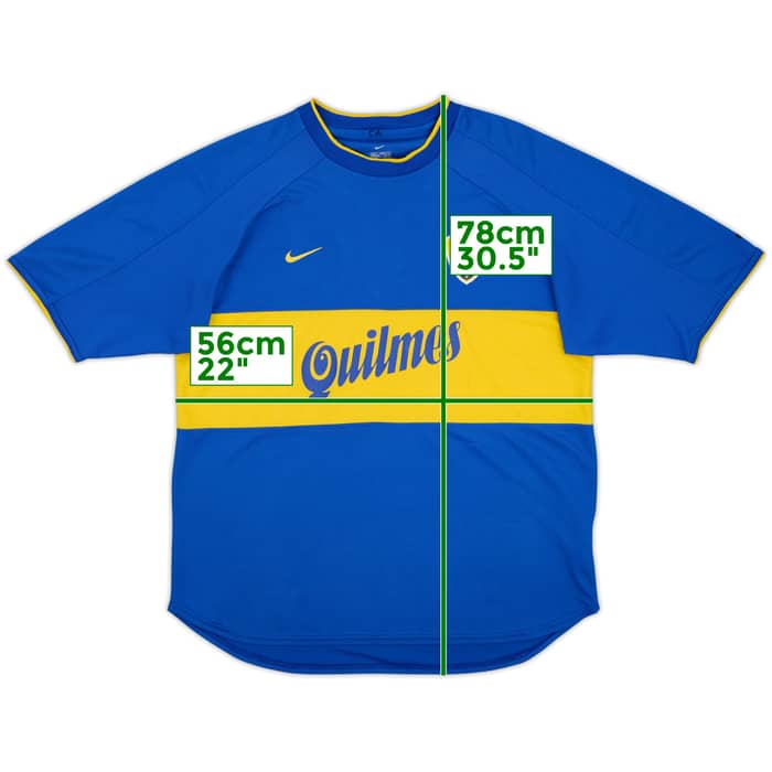 2000-01 Boca Juniors Home Shirt - 8/10 - (L)