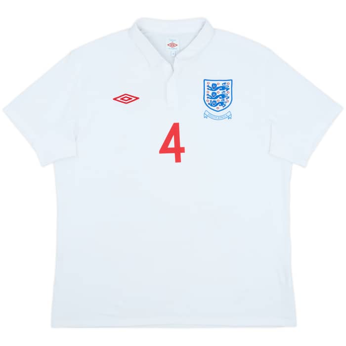 2009-10 England 'South Africa' Home Shirt Gerrard #4 - 6/10 - (XL)