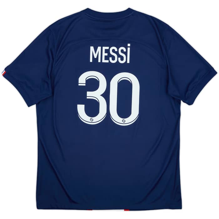 2022-23 Paris Saint-Germain Home Shirt Messi #30 - 9/10 - (L)